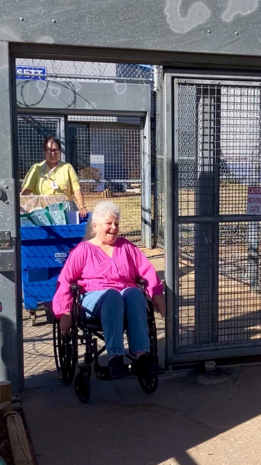 Cathy Lamb leaves Mabel Bassett Correctional Center on Wednesday, Feb. 18, 2026