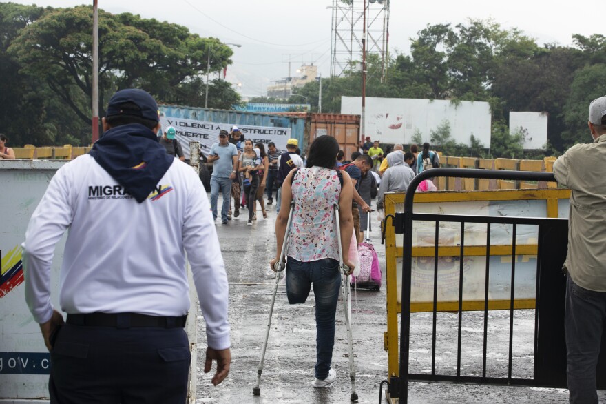 The Simón Bolívar International Bridge connects Colombia to Venezuela. For the past month it has been closed to vehicles and to most foot traffic.