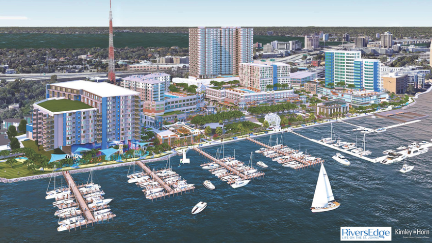 An artist's rendering of RiversEdge: Life on the St. Johns, which is the new name for The District project.