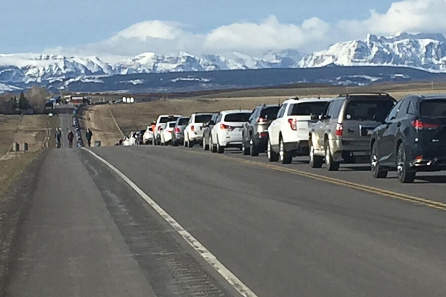 Drivers lined up for hours at the U.S. border near Cardston, Alberta, in late April to receive excess COVID-19 vaccines offered by the Blackfoot tribe to Canadians, some of whom traveled from as far as Toronto.