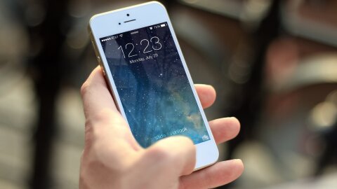 Phone in a hand