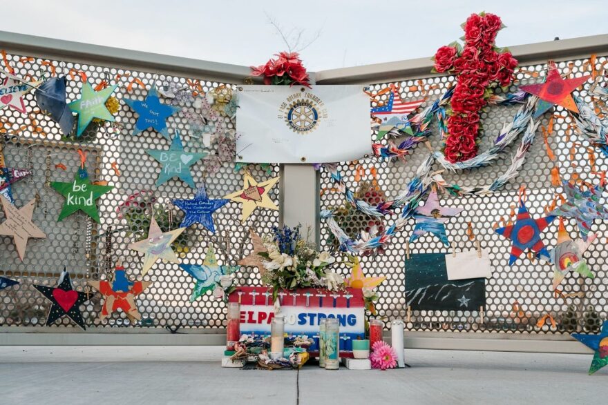 The Memorial for El Paso Mass Shooting Victims at Ponder Park in Texas. 