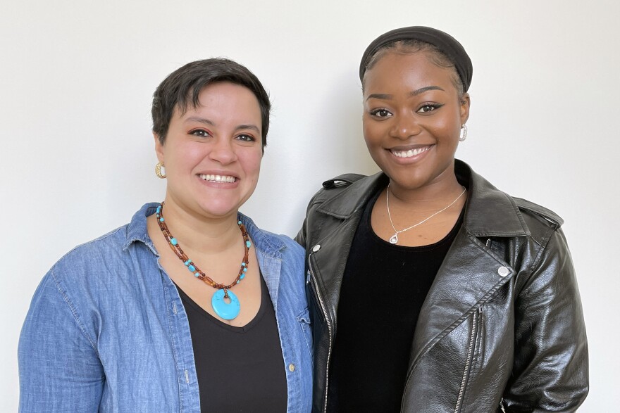 Mezzo-soprano Erin Leigh Koolman (García Lorca), and soprano Kathiana Dargenson (Xirgu)