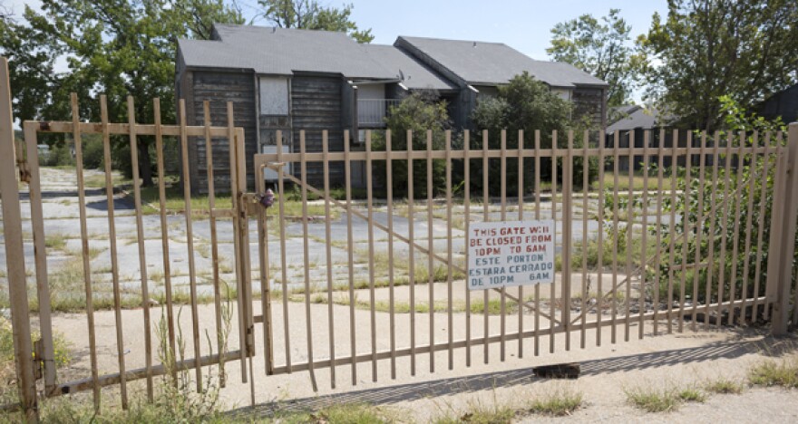 The abandoned Lantana Apartments complex at 7408 NW 10th St. in Oklahoma City.