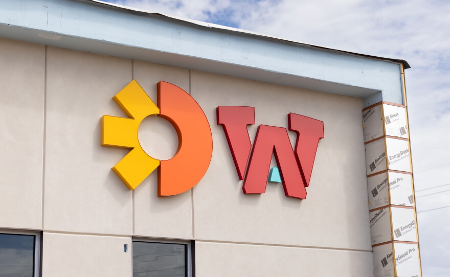 Exterior signage is installed on Arizona Western College and Onvida Health's future Health Careers Center, Sept. 8, 2026.