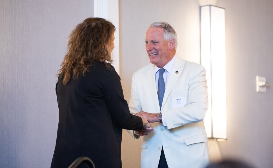WHQR hosts their annual fundraising luncheon with guest speaker Leila Fadel, host of NPR’s Morning Edition, at Hotel Ballast in Wilmington on May 22, 2025.