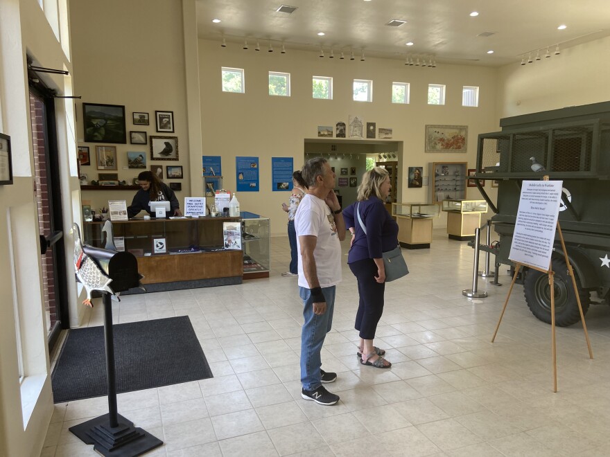 Visitors at the American Pigeon Museum