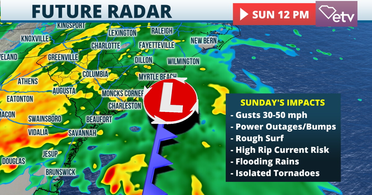 Powerful storm to have high impacts for South Carolina this weekend ...