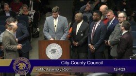 Councilor Brian Mowery recognizes the councilors leaving the CCC.
