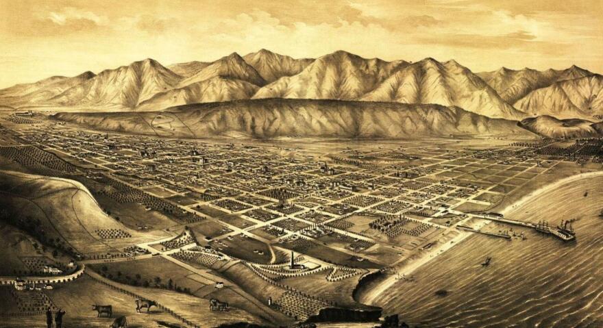 A historic view of Santa Barbara