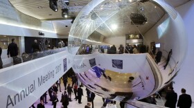 Inside view at the World Economic Forum in Davos, Switzerland. (Michel Euler/AP)