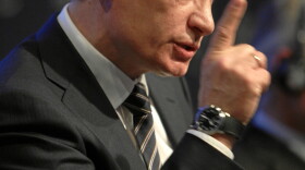 Russian President Vladimir Putin at the Annual Meeting 2009 of the World Economic Forum in Davos, Switzerland, January 29, 2009.
