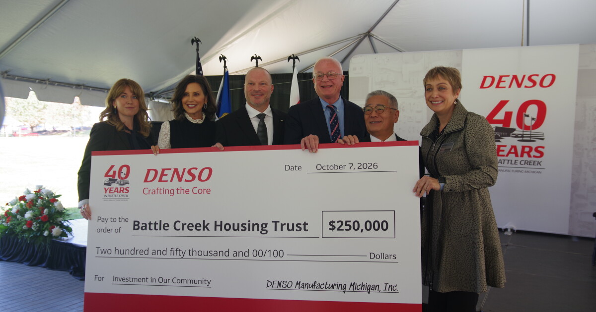 Governor Gretchen Whitmer celebrates Battle Creek auto parts plant's 40th anniversary
