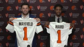 Top picks Baker Mayfield (left) and Denzel Ward are providing a spark for the Browns