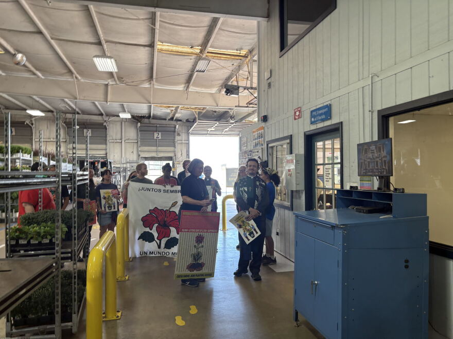 Organizers with WeCount and local allies dropped a petition at Costa Farms last week asking for better heat protections for houseplant workers.