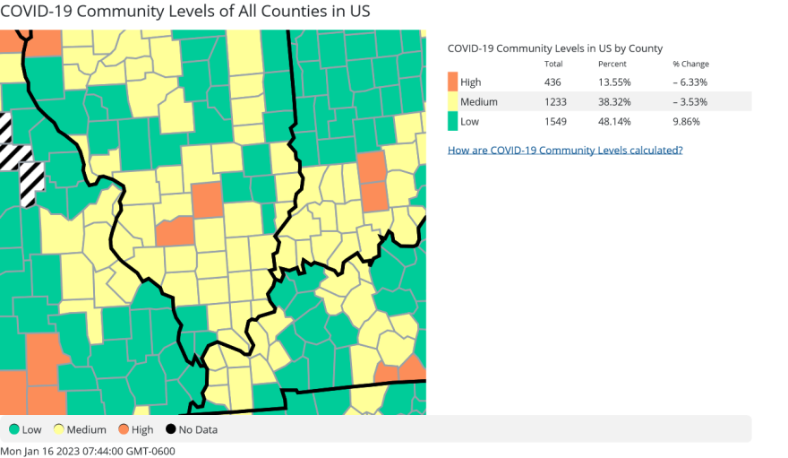 Map of Southern Illinois Counties