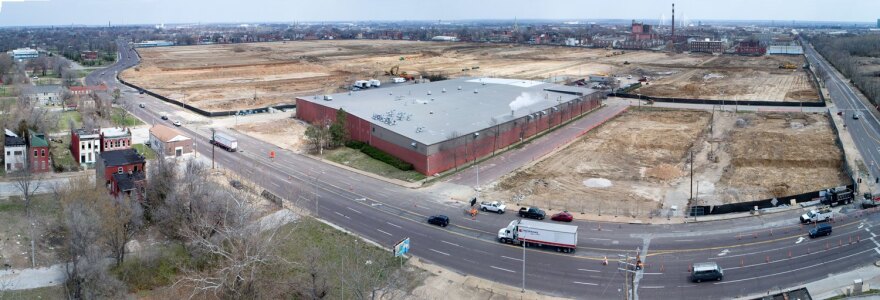 This composite photo taken on April 10, 2018, shows the planned new site of the National Geospatial-Intelligence Agency. McKee owned nearly 60 percent of the land in the 97-acre site.