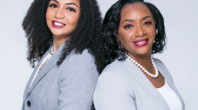 Dr. Alane Laws-Barker and her daughter, MiChaela Barker pose for a picture as co-founders of the Melanated Business Alliance