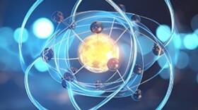 Artist rendering of quantum particles.