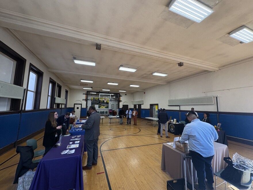 Job seekers at Success Map Initiative's second career fair