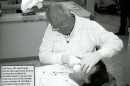 Billy Cannon providing dental care on an inmate at Louisiana State Penitentiary, Angola