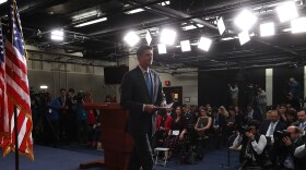 House Speaker Paul Ryan, R-Wis., walks away after announcing that he will not seek re-election for another term in Congress, during a news conference at the Capitol Wednesday.