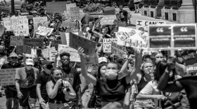 Oakley Hyde Park Protest and march in Cincinnati, OH. June 12, 2020.