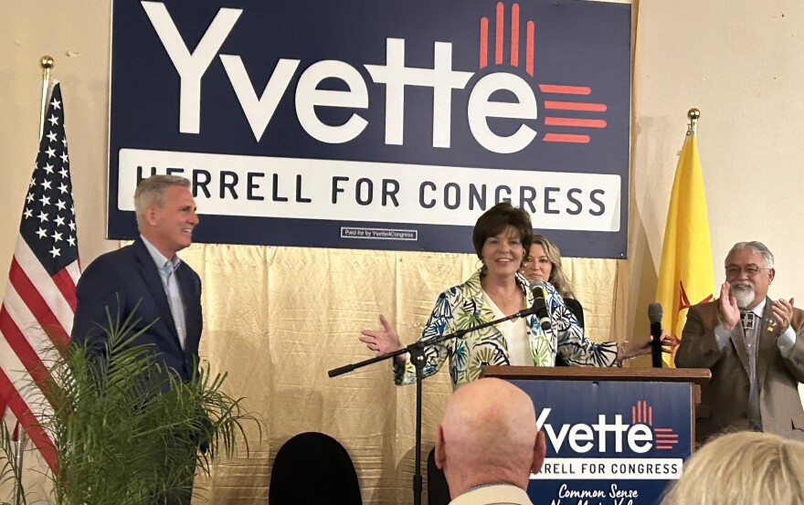 U.S. House Speaker Kevin McCarthy and Yvette Herrell