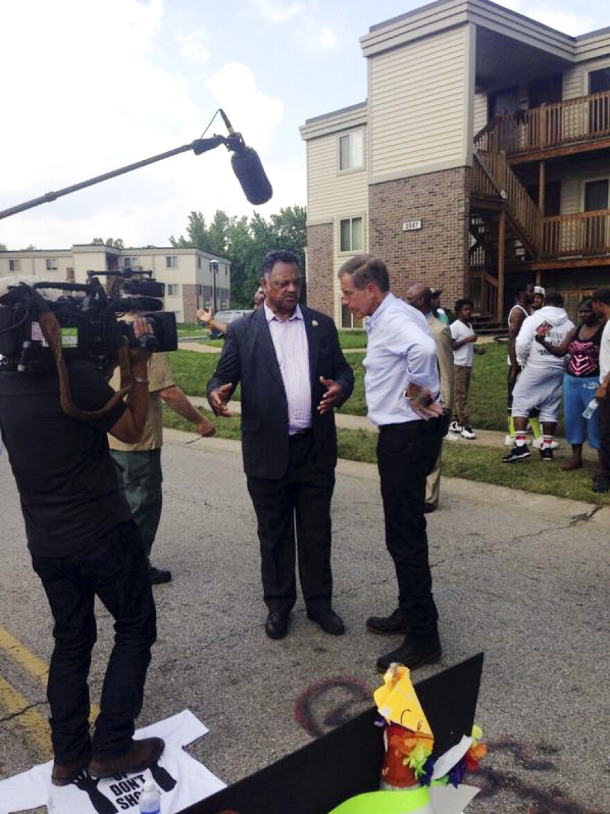 Jesse Jackson talks with NBC Nightly News anchor Brian Williams.