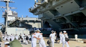 Sailors from USS Gerald R. Ford return home to Norfolk after a nearly 11 month deployment.