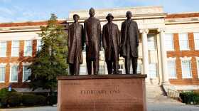 February One monument on N.C A&T's campus