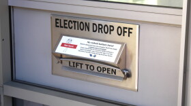 A ballot drop box in downtown San Luis Obispo.