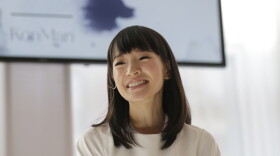 Marie Kondo at an event in New York in July. Her new Netflix series, 'Tidying Up With Marie Kondo', has spurred a national decluttering frenzy. 