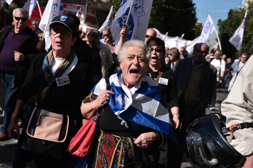 During a 24-hour general strike in Athens in 2015, thousands demonstrated against austerity and government cuts, with sporadic outbreaks of violence. The leftist government of Greek Prime Minister Alexis Tspiras was elected on an anti-austerity ticket that year.