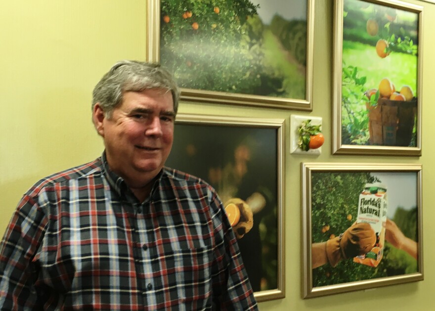 Chip Hendry, CFO for Citrus World Inc., at the Florida citrus cooperative's Lake Wales headquarters, home to Florida's Natural OJ.