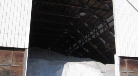 About 3,000 tons of salt is stored at a barn at the Streets and Roads maintenance facility on Old Frankfort Pike.