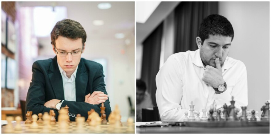 Kamil Dragun (left) won Group B and Vasif Durarbayli won Group A in the 2018 Summer Chess Classic