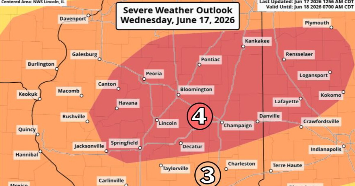 More severe storms expected in Central Illinois Wednesday | WGLT