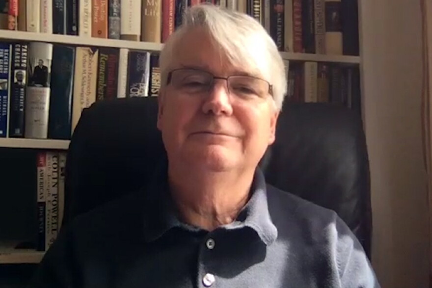 Bloomington Mayor John Hamilton during Facebook Live Tuesday afternoon.