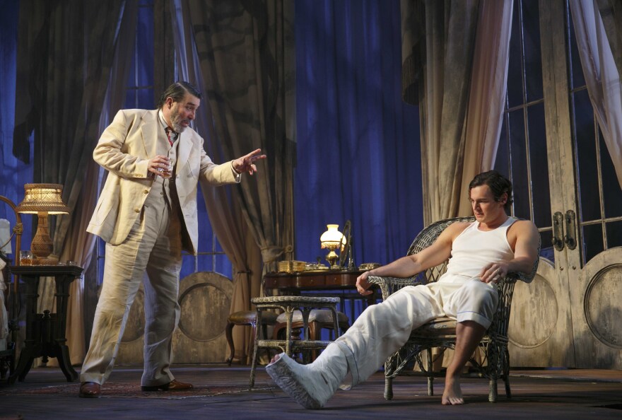 Ciaran Hinds (left) is Big Daddy to Benjamin Walker's Brick in the latest revival of Tennessee Williams' play.