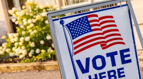 A view of a voting sign at the Portsmouth Township Fire Department, during primary election day, Tuesday, Aug. 4, 2026 in Bay City, Mich. (Kaytie Boomer/The Bay City Times via AP)