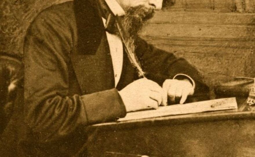 Dickens was a writer and an actor — when he was working at his desk, he'd get up, go over to a mirror, act out his characters' lines, and then go back to his desk to write them down.