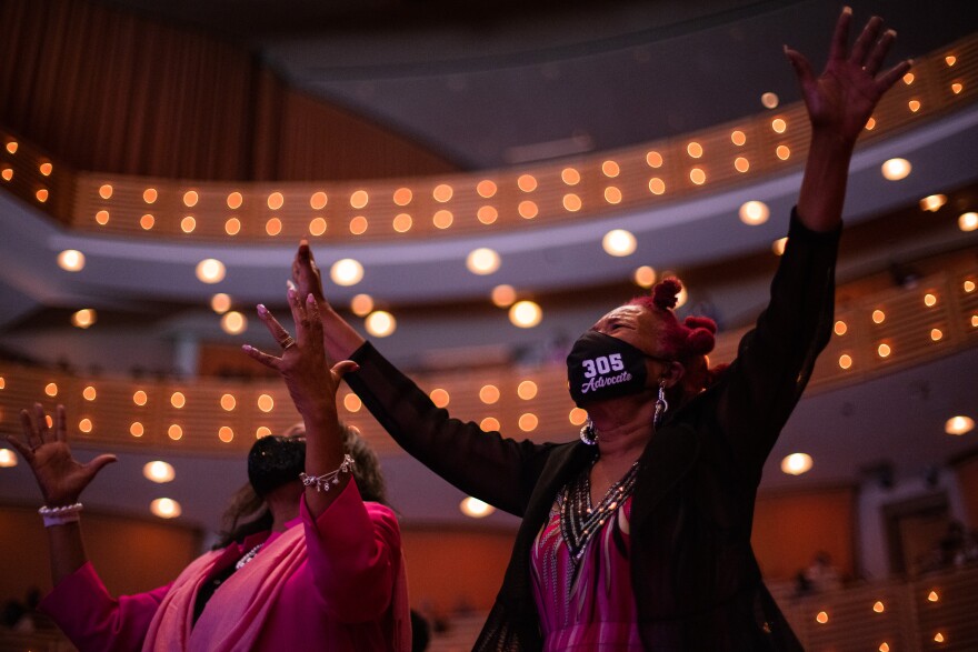 Participants at a previous Free Gospel Sundays at the Arsht Center. (Photo courtesy of Taylor Brown)