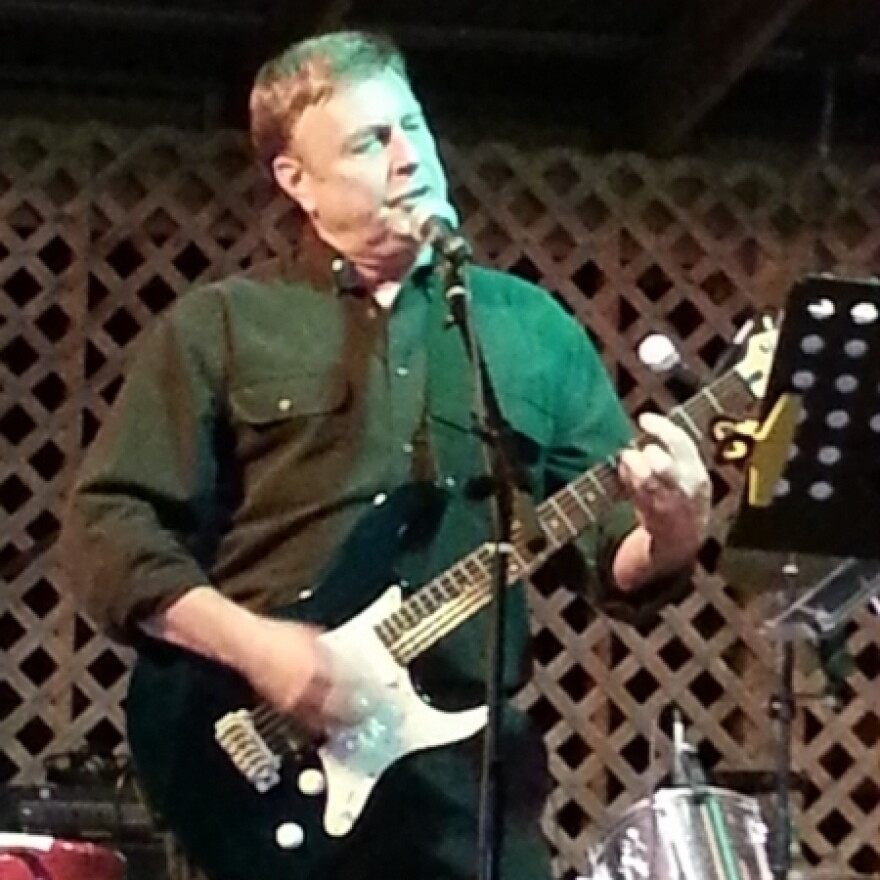 Gene Tipton on stage.