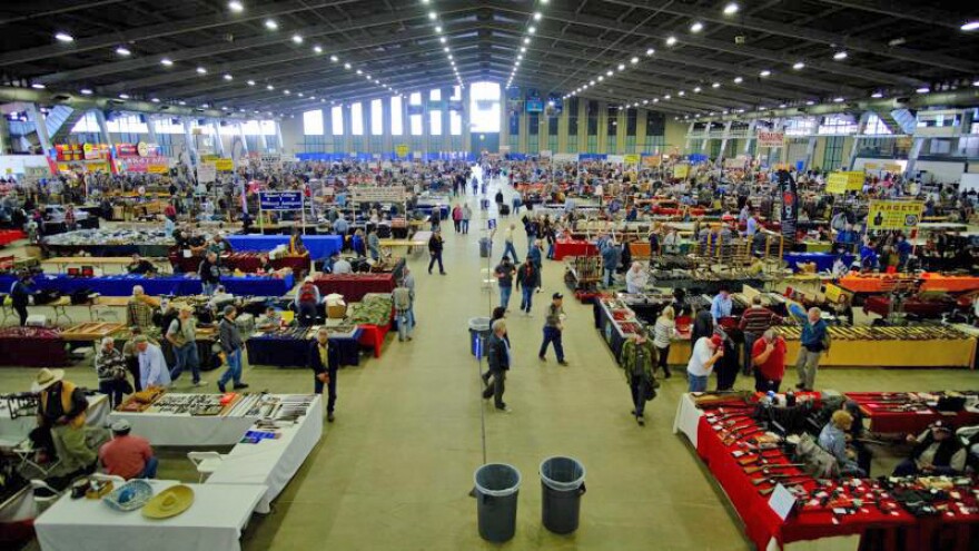 About 40,000 people attend Wanenmacher's Tulsa Arms Show, which is held twice-annually in Tulsa, Okla. 