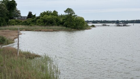 The Nansemond River in Suffolk, as seen from Sleepy Hole Park on April 30, 2026.