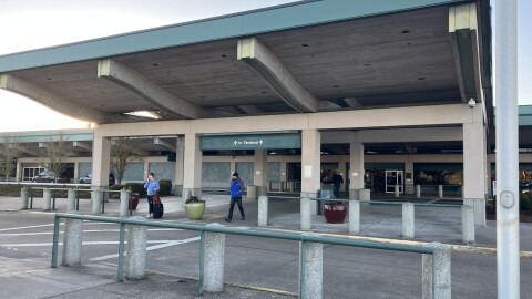 At the Eugene Airport, the number of passengers increased last year from pre-pandemic levels.