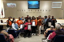 Tribal leaders gathered at Fresno City Hall on Sept. 17, 2026, to be recognized for "Native American Day" in the city.