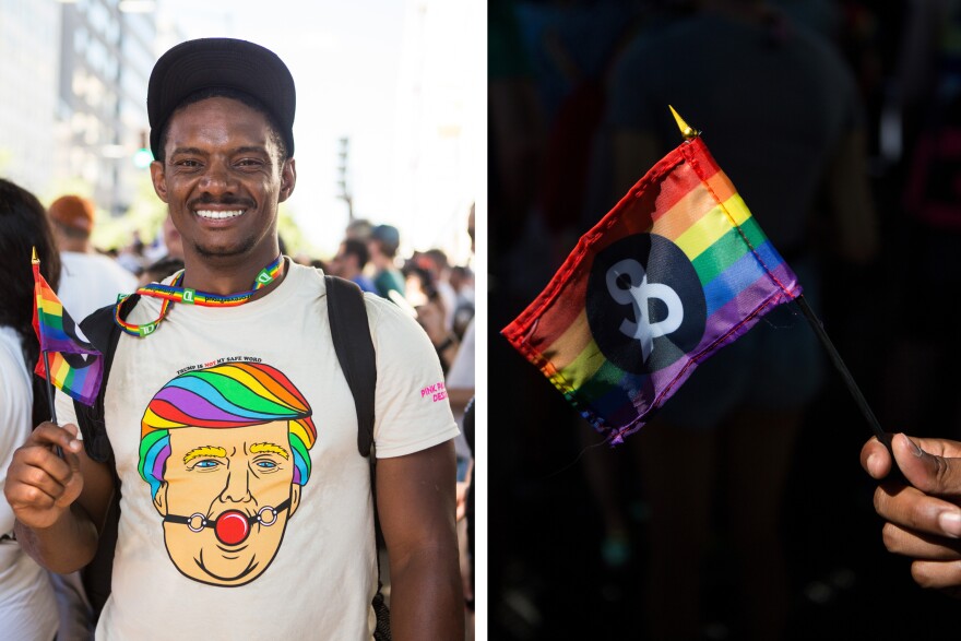 Dustin Moore, 31, marched in D.C. to express his discontent with the current administration.