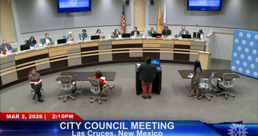 The Las Cruces City Council discusses a possible spending increase for their contract with Film Las Cruces